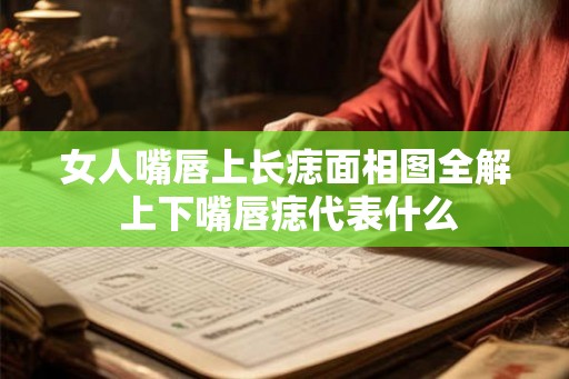 女人嘴唇上长痣面相图全解 上下嘴唇痣代表什么
