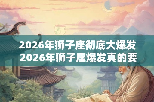 2026年狮子座彻底大爆发 2026年狮子座爆发真的要来了吗