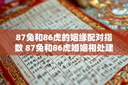 87兔和86虎的姻缘配对指数 87兔和86虎婚姻相处建议