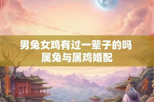 男兔女鸡有过一辈子的吗 属兔与属鸡婚配