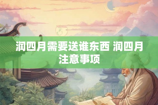 润四月需要送谁东西 润四月注意事项
