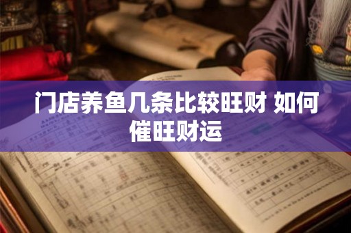 门店养鱼几条比较旺财 如何催旺财运