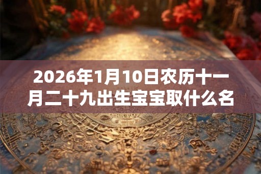 2026年1月10日农历十一月二十九出生宝宝取什么名字 2026年1月10日农历十一月二十九出生宝宝取什么名字