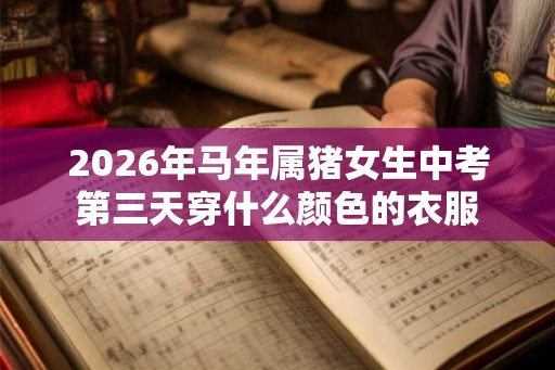 2026年马年属猪女生中考第三天穿什么颜色的衣服