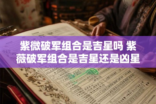 紫微破军组合是吉星吗 紫薇破军组合是吉星还是凶星