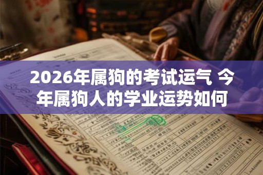 2026年属狗的考试运气 今年属狗人的学业运势如何