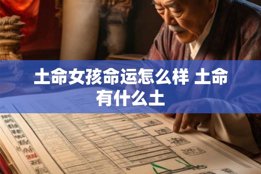 土命女孩命运怎么样 土命有什么土