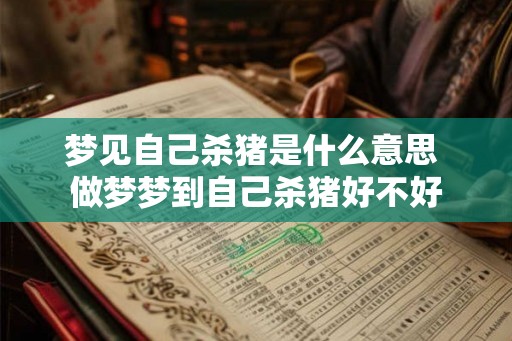 梦见自己杀猪是什么意思 做梦梦到自己杀猪好不好