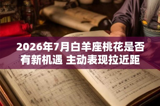 2026年7月白羊座桃花是否有新机遇 主动表现拉近距离