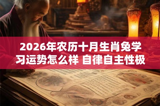 2026年农历十月生肖兔学习运势怎么样 自律自主性极强
