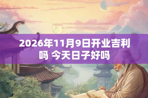 2026年11月9日开业吉利吗 今天日子好吗