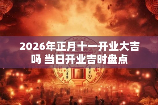 2026年正月十一开业大吉吗 当日开业吉时盘点