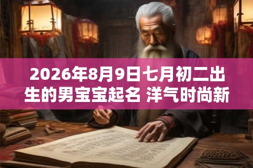 2026年8月9日七月初二出生的男宝宝起名 洋气时尚新潮