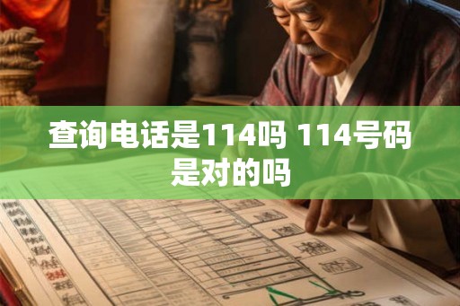 查询电话是114吗 114号码是对的吗