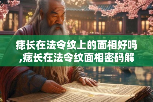 痣长在法令纹上的面相好吗,痣长在法令纹面相密码解析