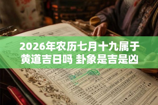 2026年农历七月十九属于黄道吉日吗 卦象是吉是凶