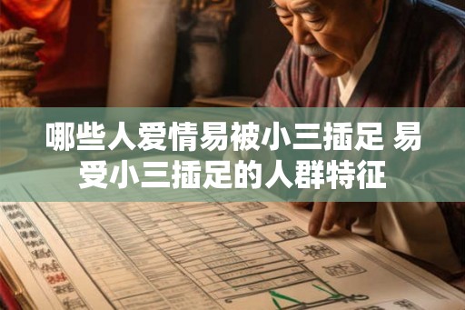 哪些人爱情易被小三插足 易受小三插足的人群特征