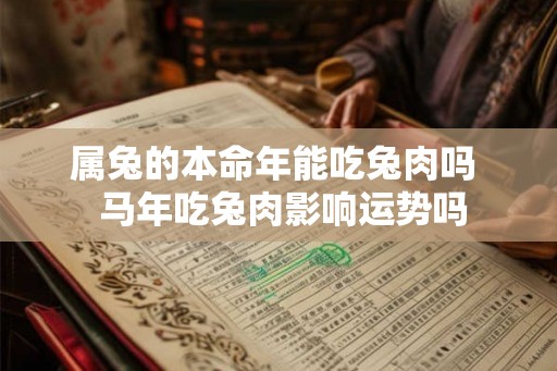 属兔的本命年能吃兔肉吗 马年吃兔肉影响运势吗 属兔的本命年能吃兔肉吗 马年吃兔肉影响运势吗
