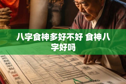 八字食神多好不好 食神八字好吗