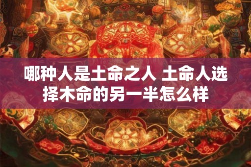 哪种人是土命之人 土命人选择木命的另一半怎么样