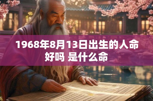 1968年8月13日出生的人命好吗 是什么命