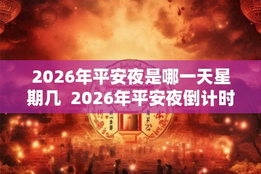 2026年平安夜是哪一天星期几  2026年平安夜倒计时
