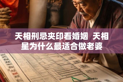 天相刑忌夹印看婚姻  天相星为什么最适合做老婆