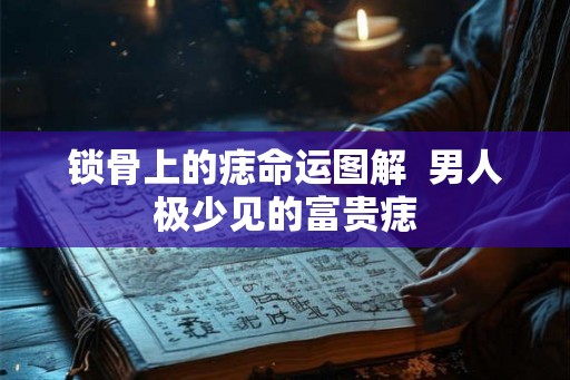 锁骨上的痣命运图解  男人极少见的富贵痣