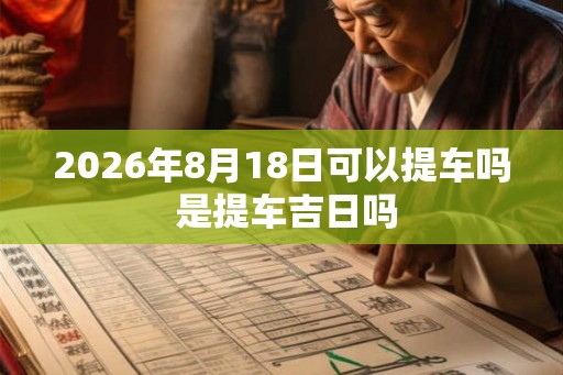 2026年8月18日可以提车吗 是提车吉日吗