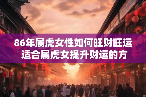 86年属虎女性如何旺财旺运 适合属虎女提升财运的方法 86年属虎女性如何旺财旺运 适合属虎女提升财运的方法