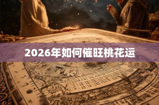 2026年如何催旺桃花运