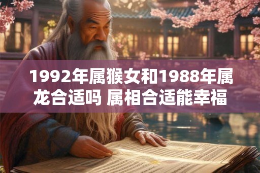 1992年属猴女和1988年属龙合适吗 属相合适能幸福