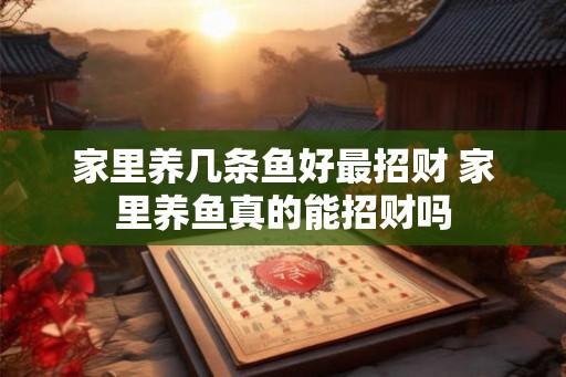 家里养几条鱼好最招财 家里养鱼真的能招财吗