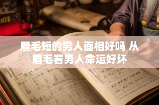 眉毛短的男人面相好吗 从眉毛看男人命运好坏