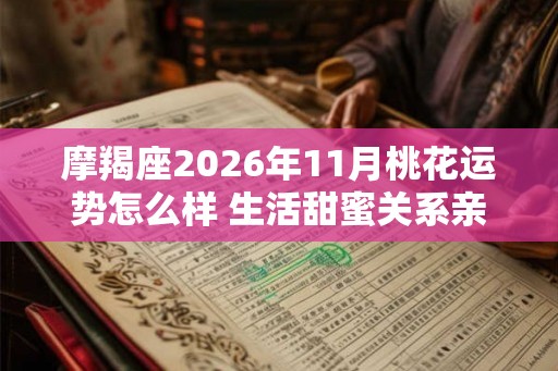 摩羯座2026年11月桃花运势怎么样 生活甜蜜关系亲密 摩羯座2026年11月桃花运势怎么样 生活甜蜜关系亲密