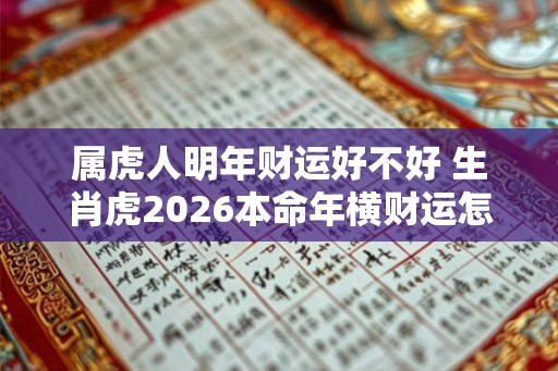 属虎人明年财运好不好 生肖虎2026本命年横财运怎么样 属虎人明年财运好不好 生肖虎2026本命年横财运怎么样