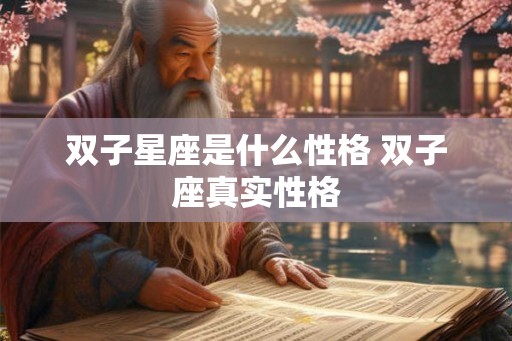 双子星座是什么性格 双子座真实性格
