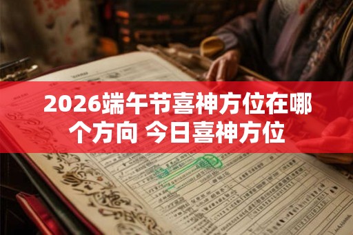 2026端午节喜神方位在哪个方向 今日喜神方位