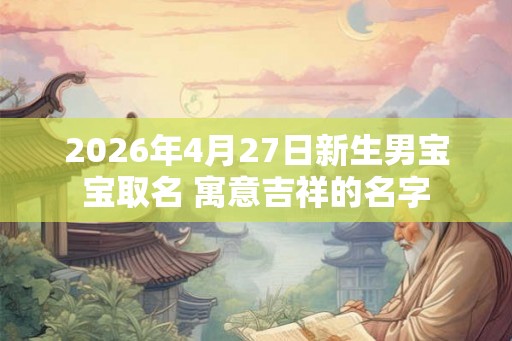 2026年4月27日新生男宝宝取名 寓意吉祥的名字 2026年4月27日新生男宝宝取名 寓意吉祥的名字