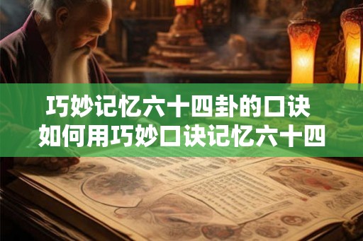 巧妙记忆六十四卦的口诀 如何用巧妙口诀记忆六十四卦