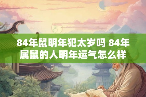 84年鼠明年犯太岁吗 84年属鼠的人明年运气怎么样