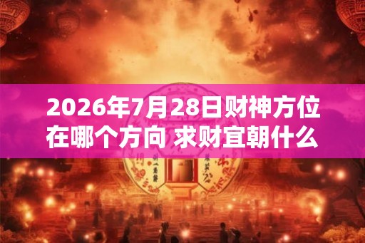 2026年7月28日财神方位在哪个方向 求财宜朝什么方向