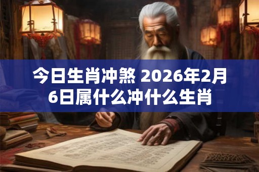 今日生肖冲煞 2026年2月6日属什么冲什么生肖