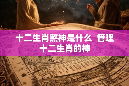 十二生肖煞神是什么  管理十二生肖的神