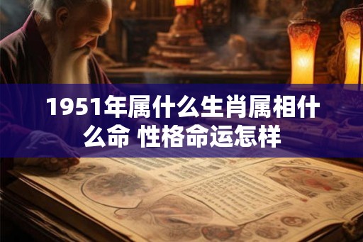 1951年属什么生肖属相什么命 性格命运怎样