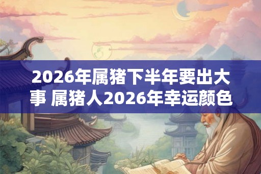 2026年属猪下半年要出大事 属猪人2026年幸运颜色 2026年属猪下半年要出大事 属猪人2026年幸运颜色