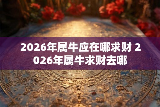 2026年属牛应在哪求财 2026年属牛求财去哪