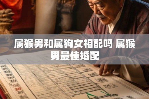 属猴男和属狗女相配吗 属猴男最佳婚配