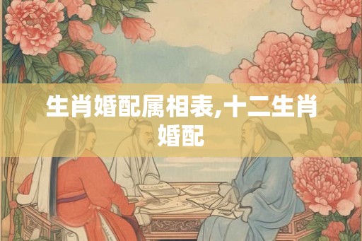 生肖婚配属相表,十二生肖婚配