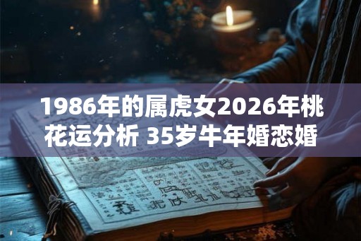 1986年的属虎女2026年桃花运分析 35岁牛年婚恋婚姻运势 1986年的属虎女2026年桃花运分析 35岁牛年婚恋婚姻运势